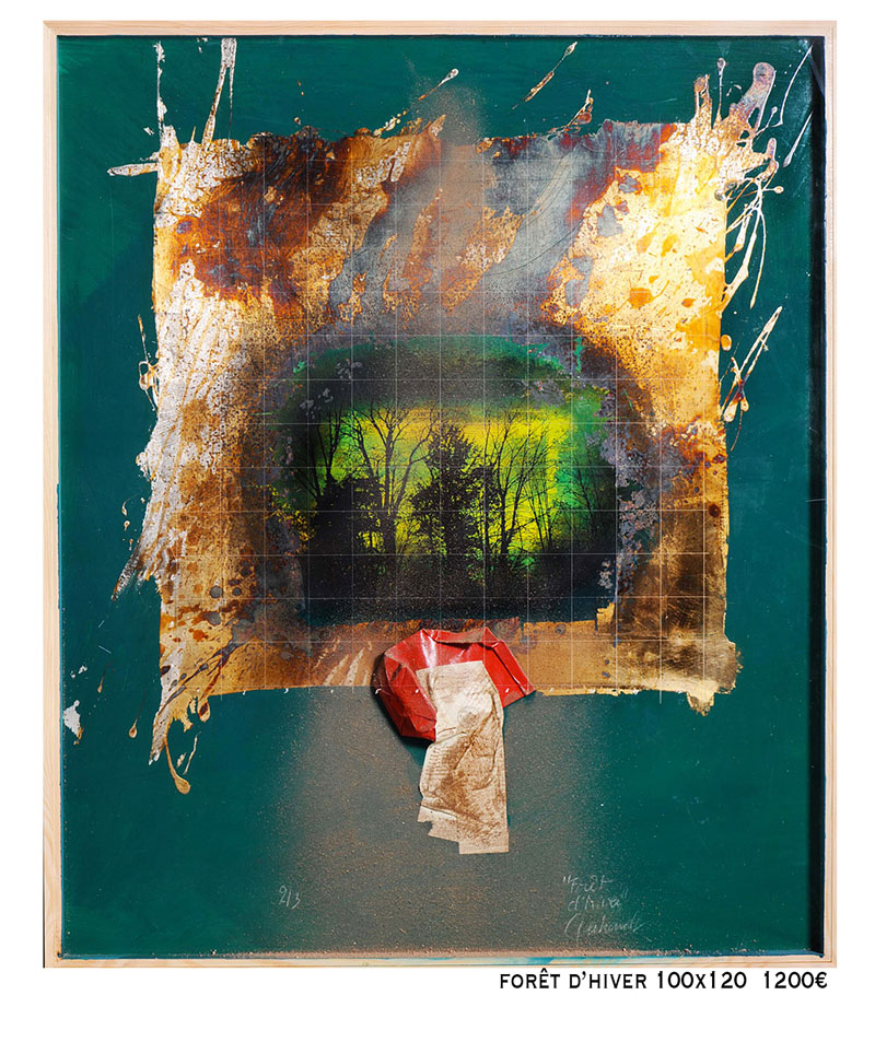 1-Forêt d’hiver – 100x120cm