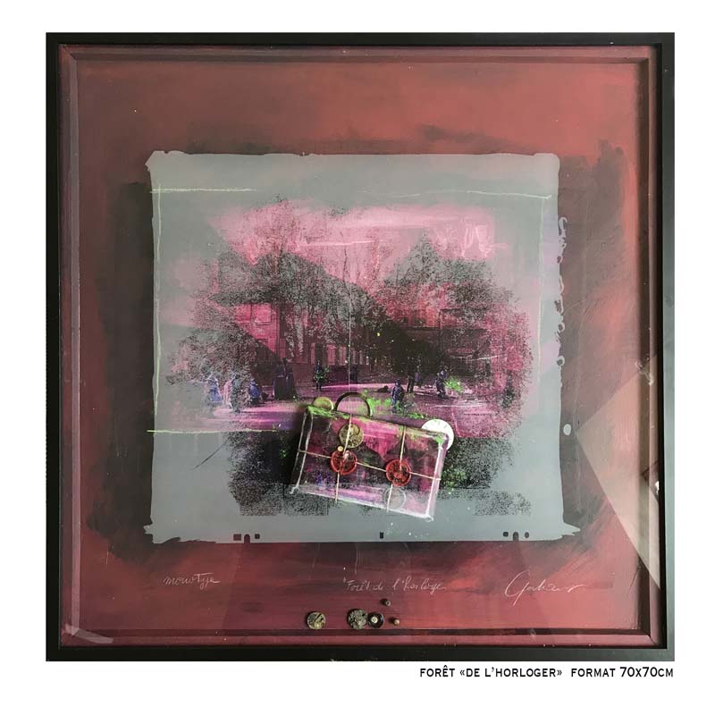 2 – Forêt « de l’horloger » 70x70cm