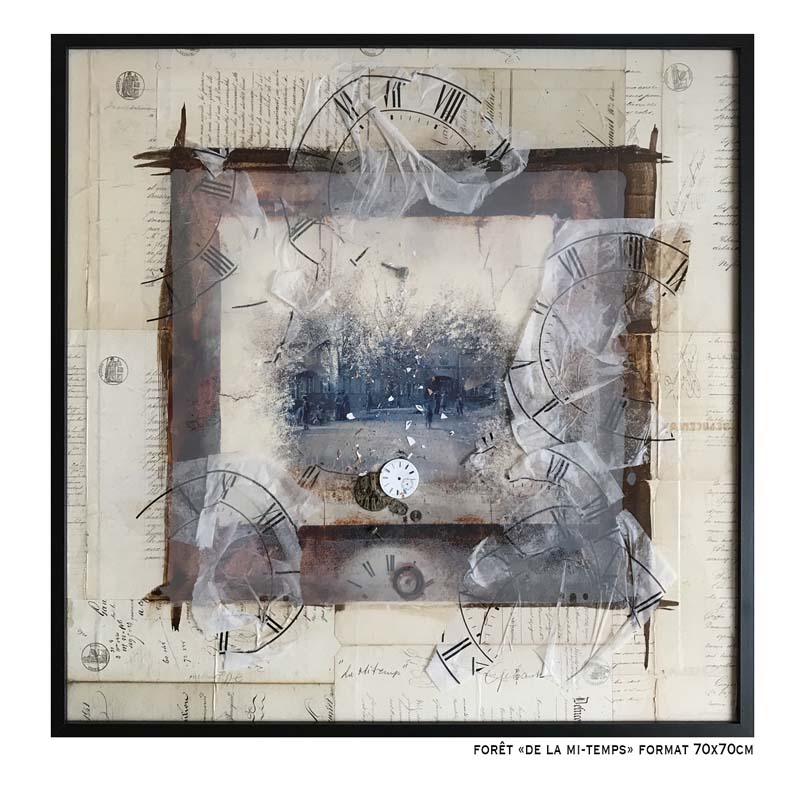 3 – Forêt « de la mi-temps » 70x70cm