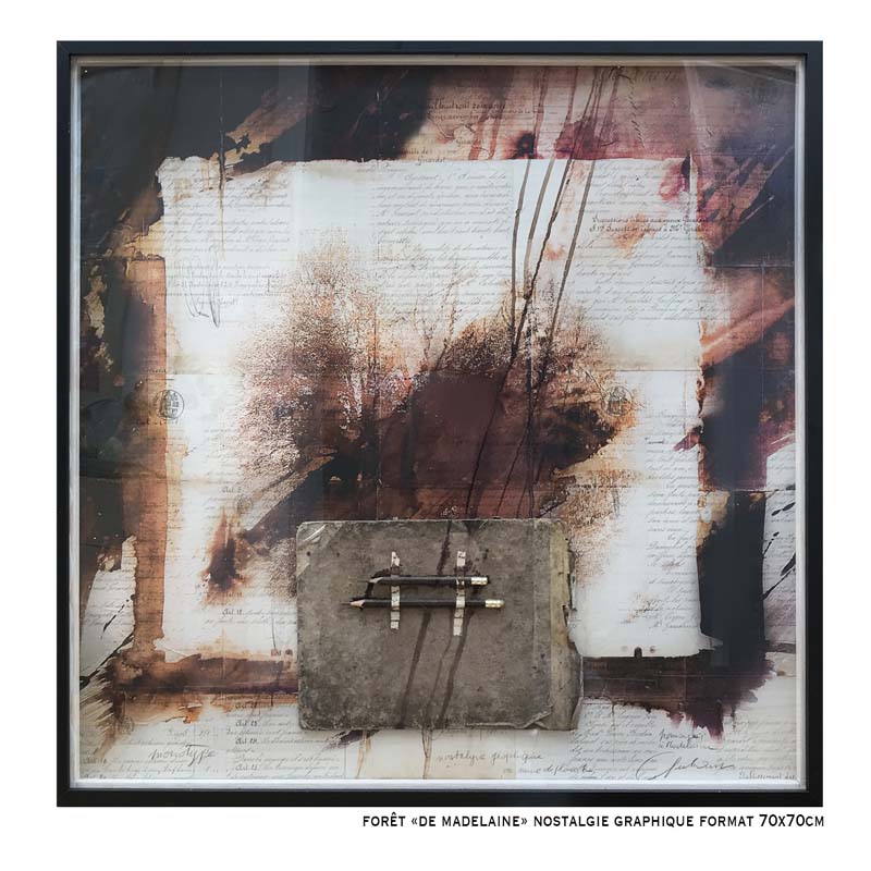 4 – Forêt « de la madeleine » 70x70cm