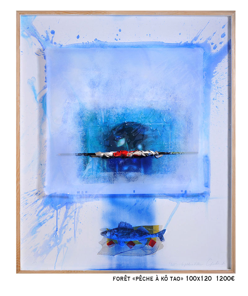 4 – Forêt  » Pêche à Kô Tao » 100x120cm