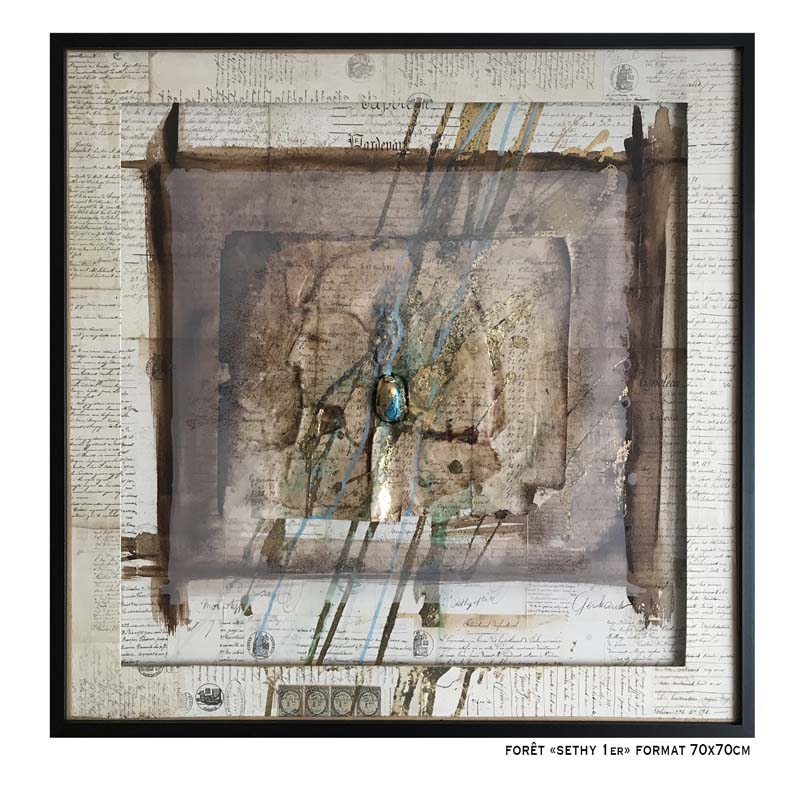 6 – Forêt  » Sethy 1er » 70x70cm