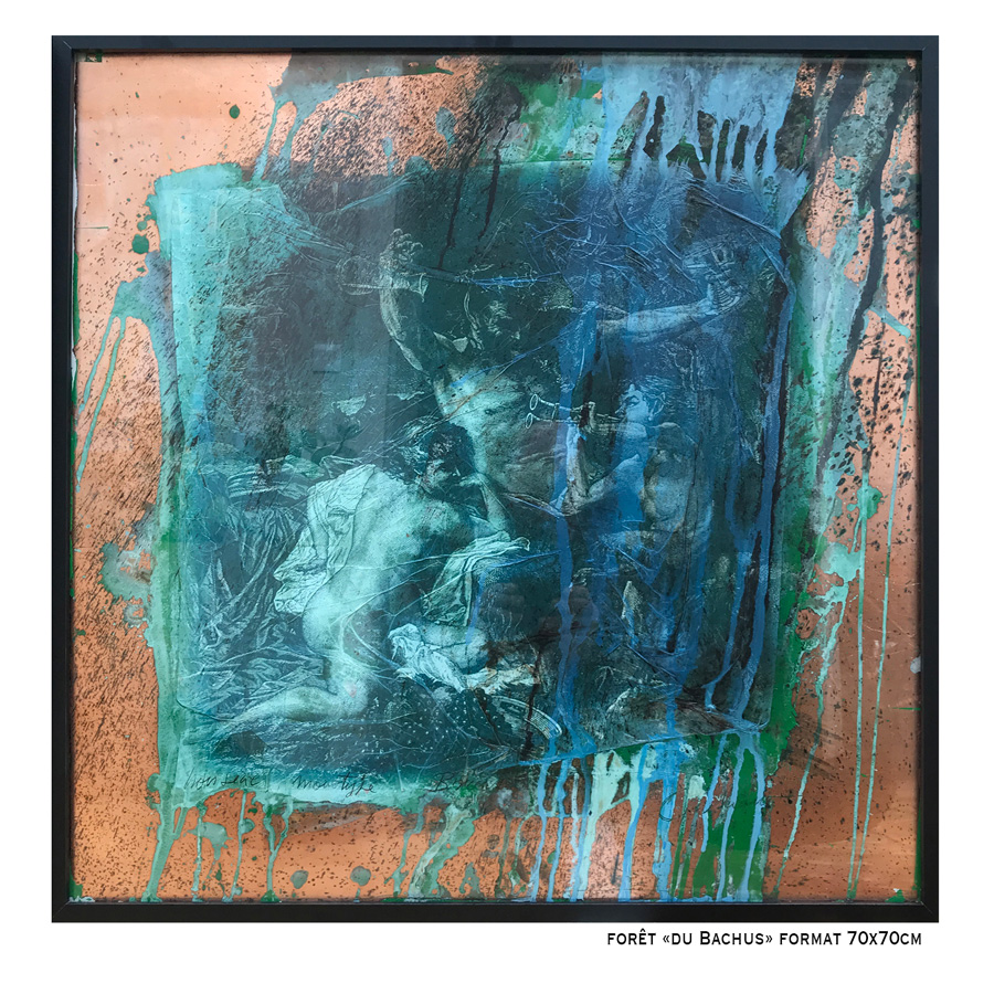 7 – Forêt « Du Bachus » – Monotype – 70x70cm